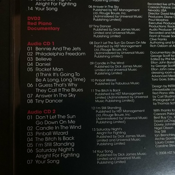 Elton John the red piano dvd/cd set - Picture 9 of 9